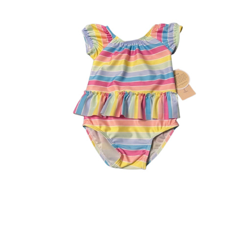 UPF 50 Protection Stripe Swimwear