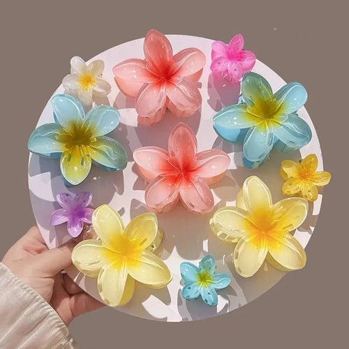 Hawaiian Flower Hair Clips