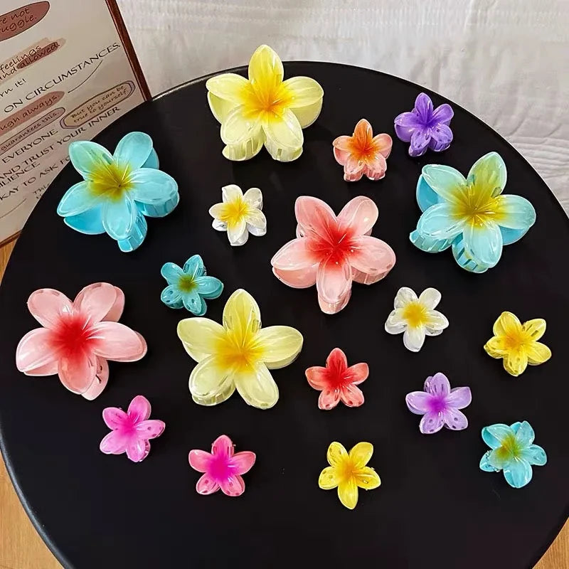 Hawaiian Flower Hair Clips