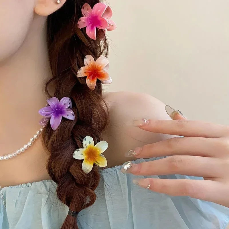 Hawaiian Flower Hair Clips