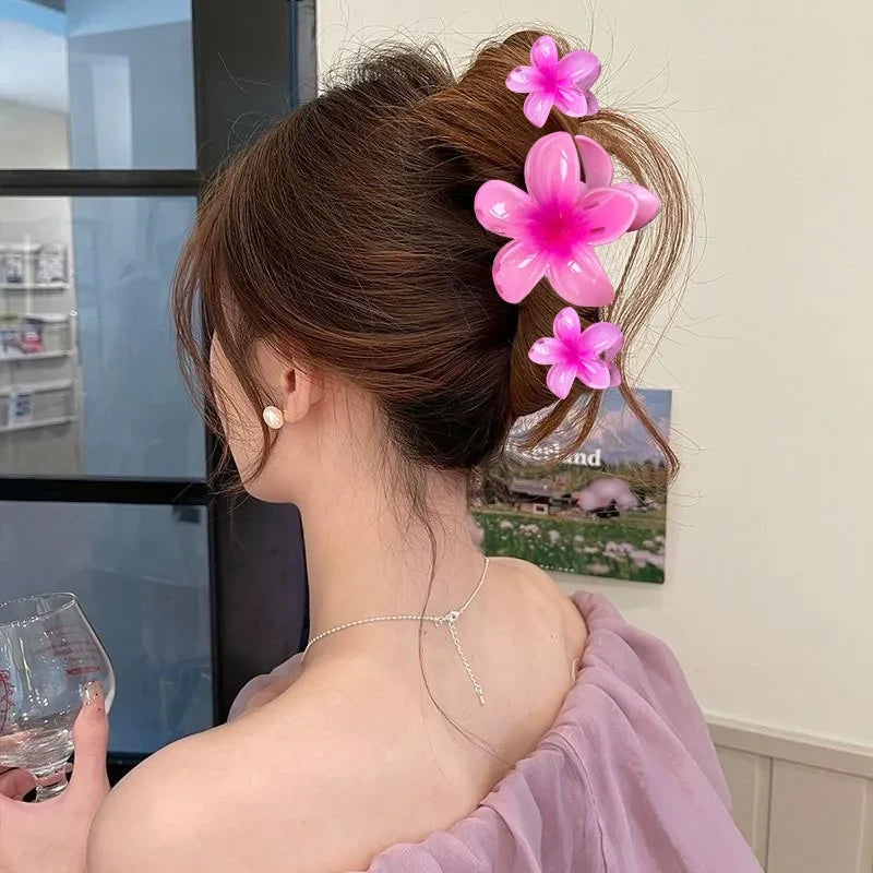 Hawaiian Flower Hair Clips