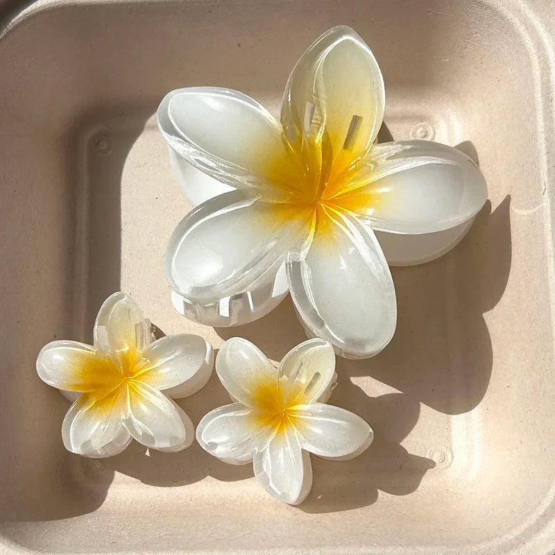 Hawaiian Flower Hair Clips