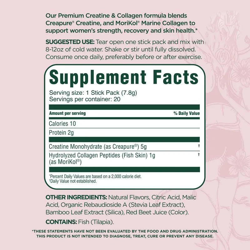 Creatine Collagen Powder Sticks