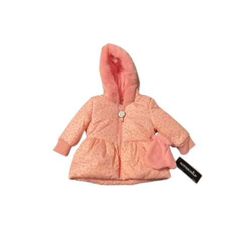 Pink Hooded Coat with Mittens