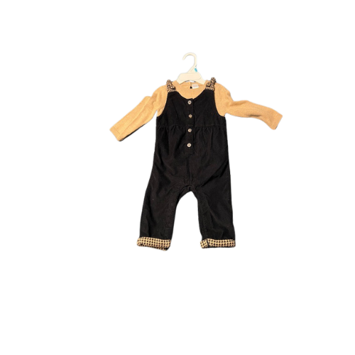 Black/Beige Overall Set