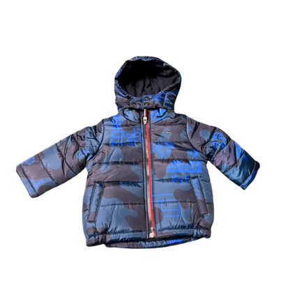 Tommy Hilfiger Blue Hooded (Removable) Coat