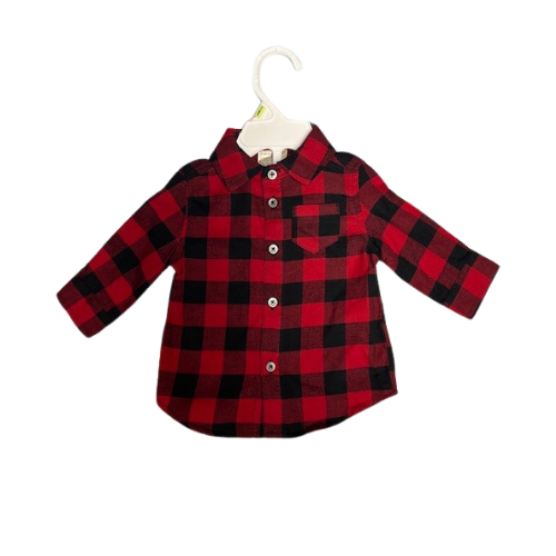 Button-Up Flannel Shirt